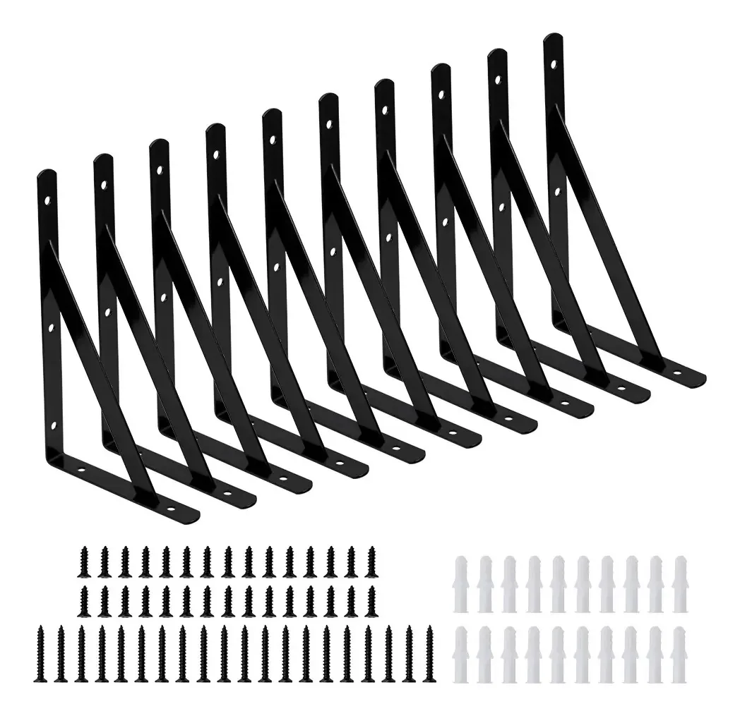 Pacote de 10 suportes de prateleira, 20cm* 12cm
