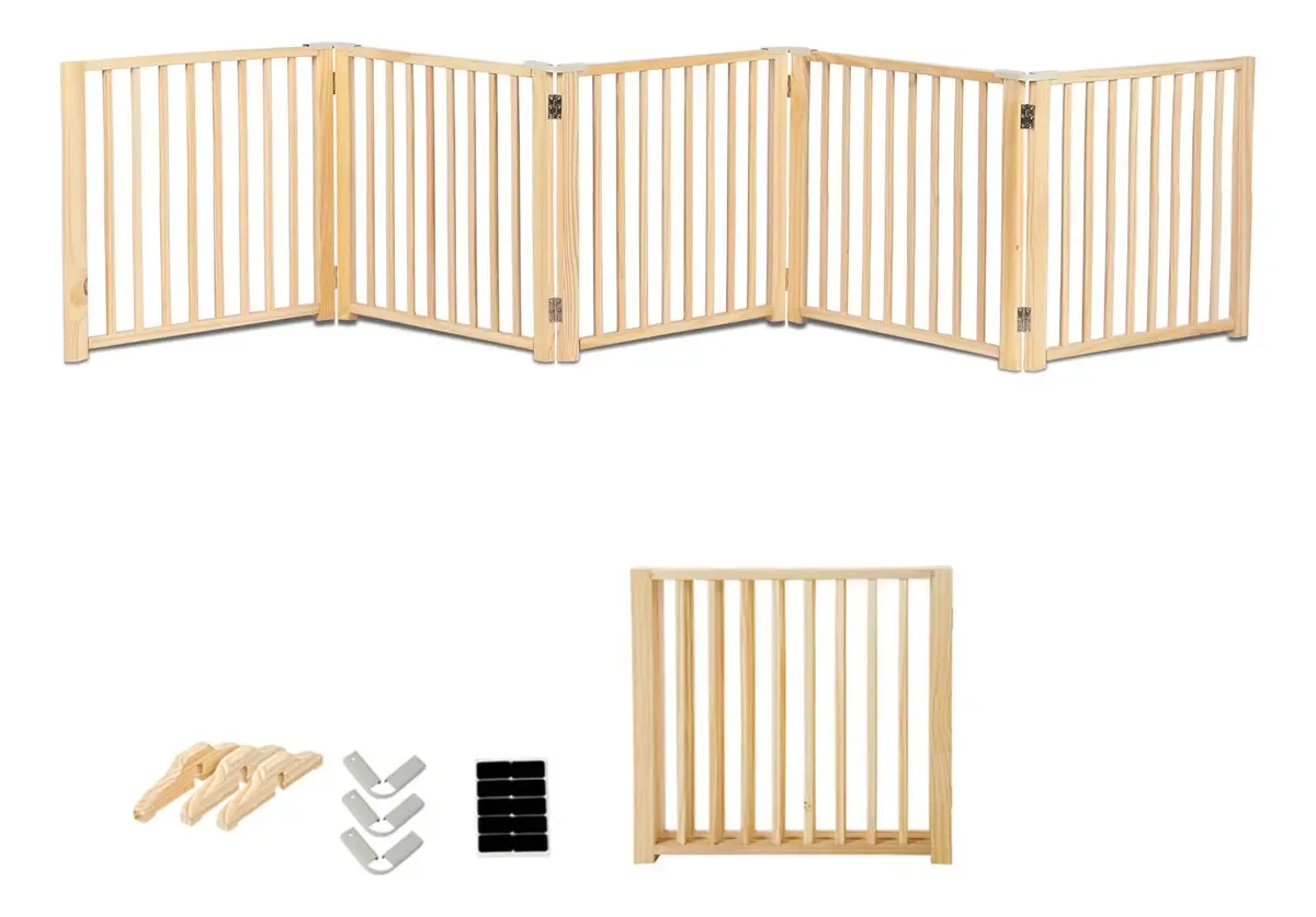 Portas de madeira autônomas Yocan para cães, porta P