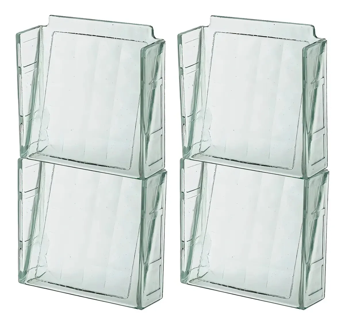 4 Elemento Veneziana 20x20 Transparente Tijolo Bloc