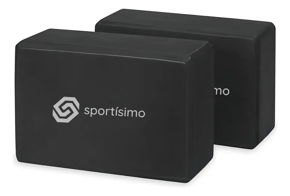 Pacote preto Sportsimo Pro 2 Pilates e Yoga Block x 2 unidades