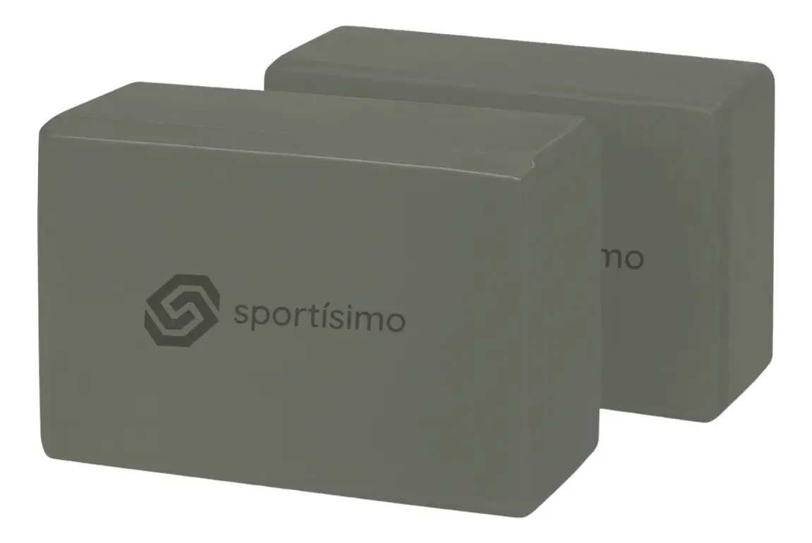 Par de blocos de ioga Sportisimo Pilates Moss Green Exercise Foam