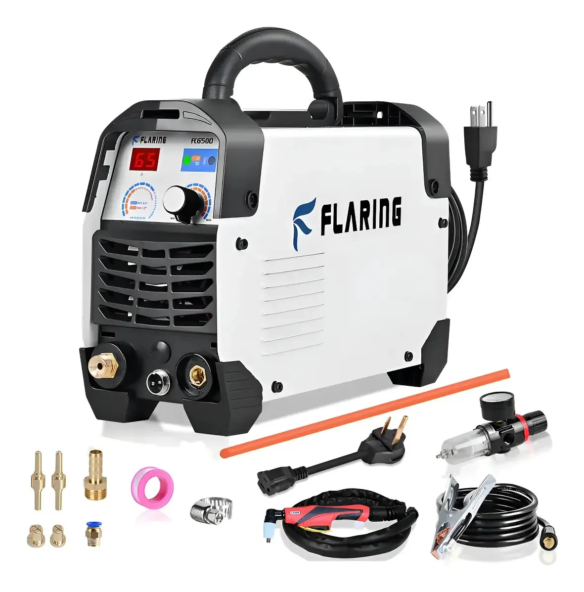 Cortador de plasma com inversor Igbt 65a 16mm com consumíveis