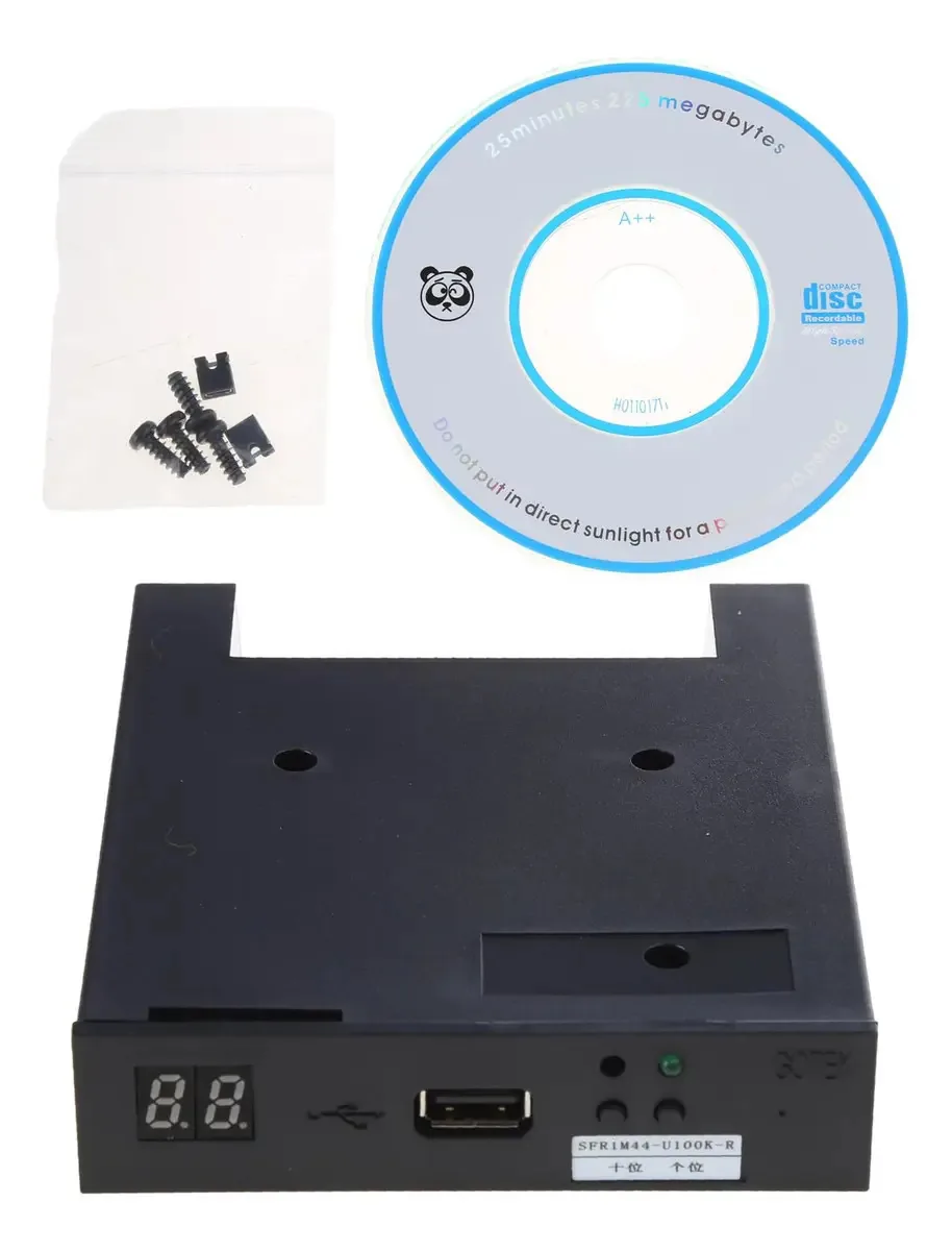Unidade de Disquete Externa USB de 3,5 Polegadas Portátil de 1,44 MB e 32 Bits para Órgãos Elétricos, Não Requer Plugue Adicional