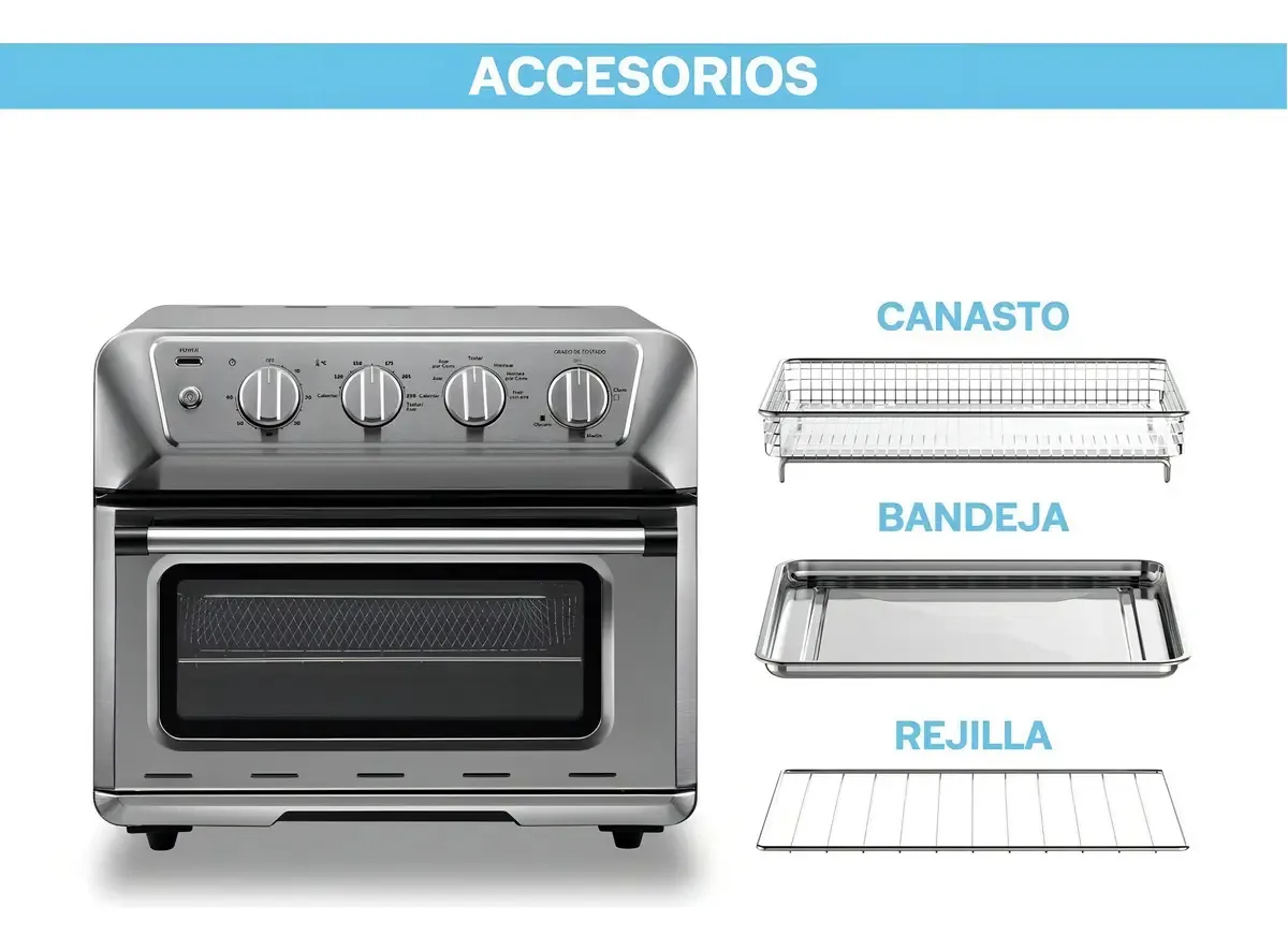 Forno de fritadeira Air Fryer Gourmet Silver Air Fryer