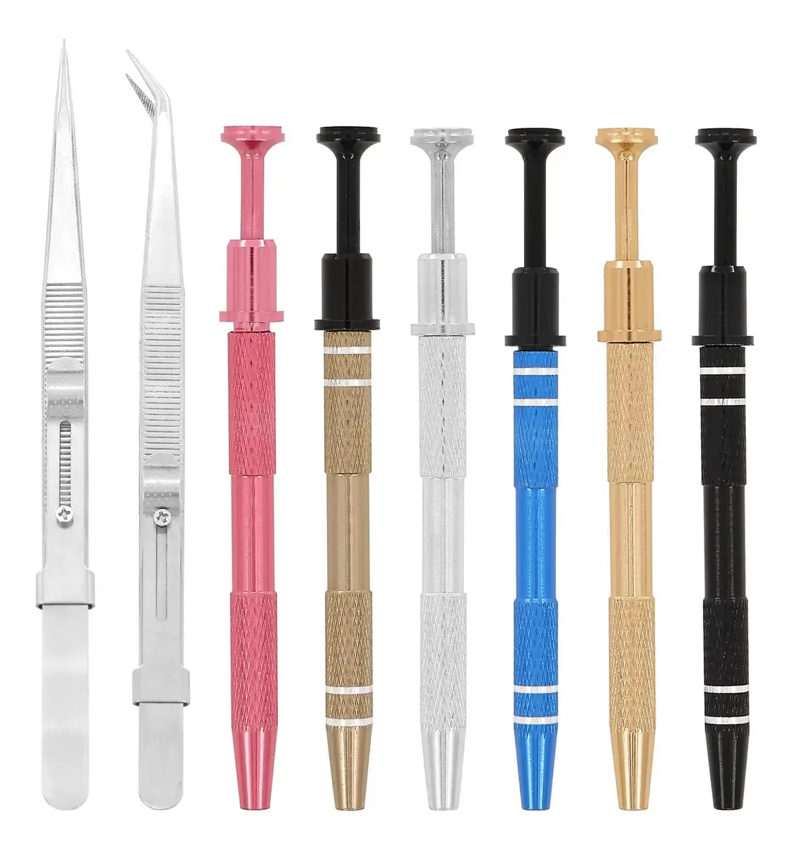 Conjunto de 8 ferramentas de remoção de piercings, pinças D