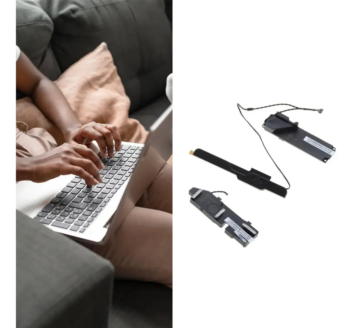 Piluly - Alto-falantes Integrados Para Laptop Com Reprodutor Elétrico, Alto-falantes Esquerdos E Direitos, Cor Preta Para Alto-falantes Internos A1278 2011 2012 De 13 Polegadas