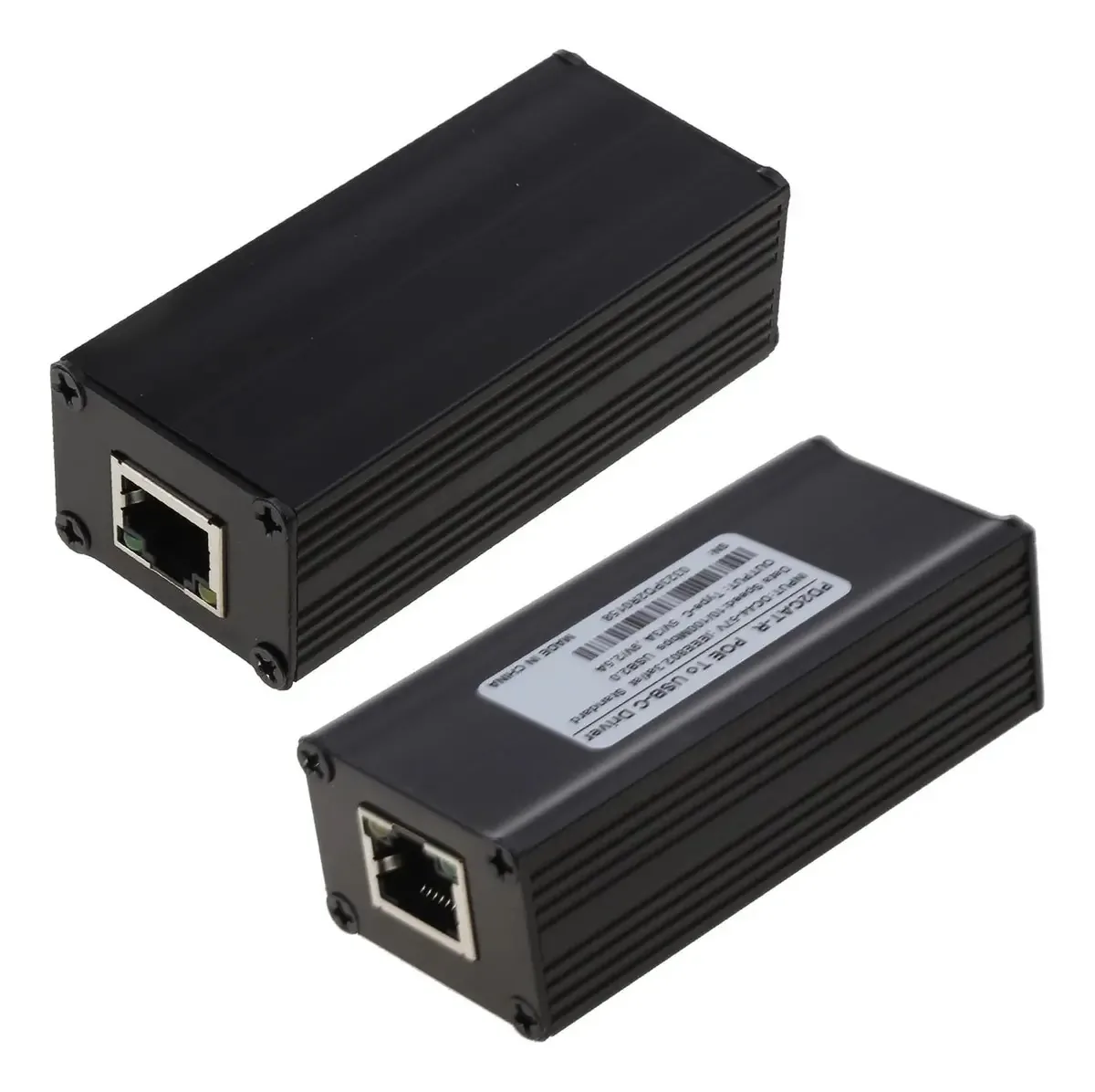 Cartão Poe Adaptador conversor Poe para tipo C para placa Ethernet adaptável de 5v 9v com 10/100Mbps - Carregamento de banda larga Pd3.0