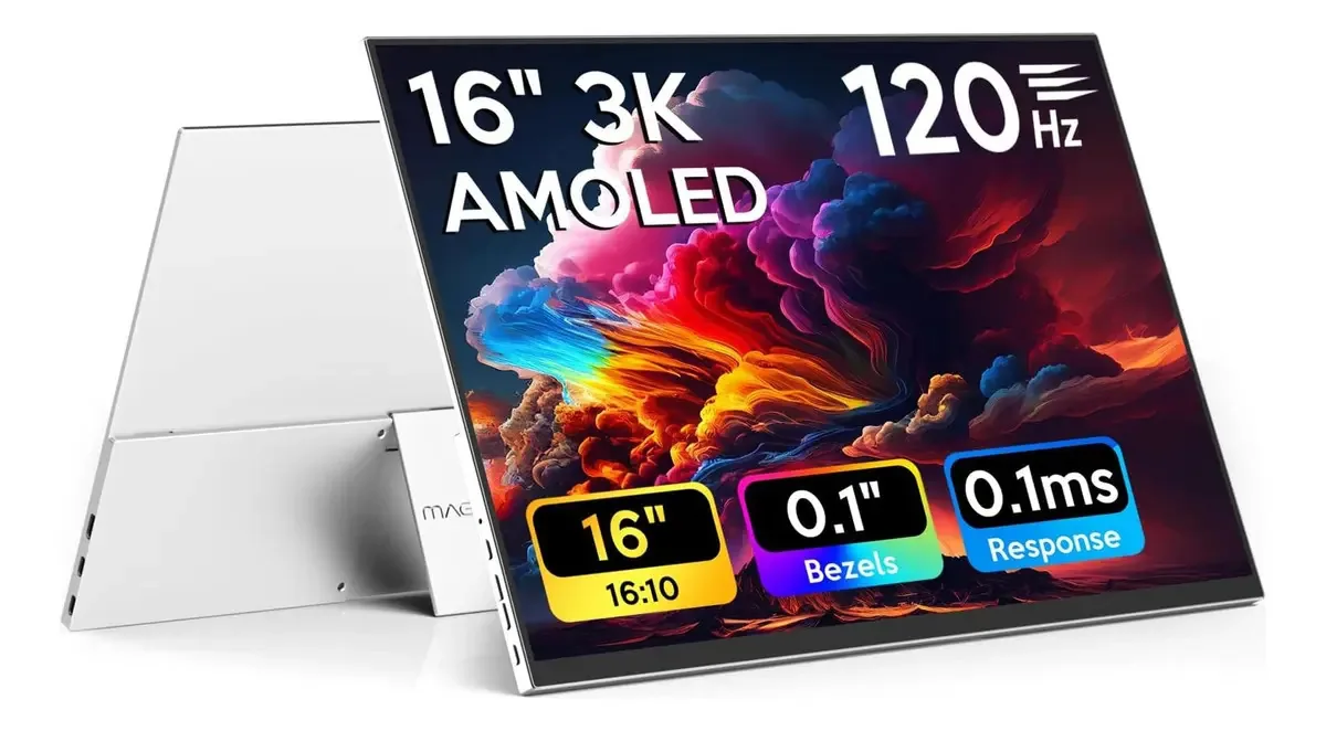 16 Monitor Portátil Oled, 3k 2880xhz Monitor Usb-c Hdmi Oled