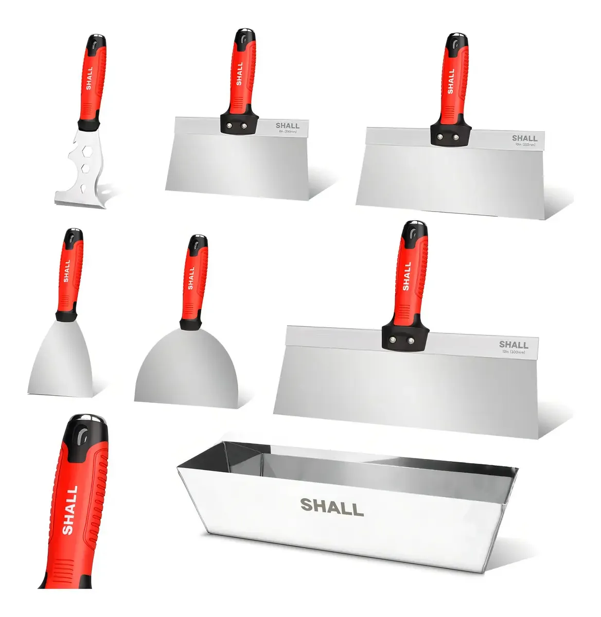 Conjunto de facas Shall Drywall, 7 peças de A