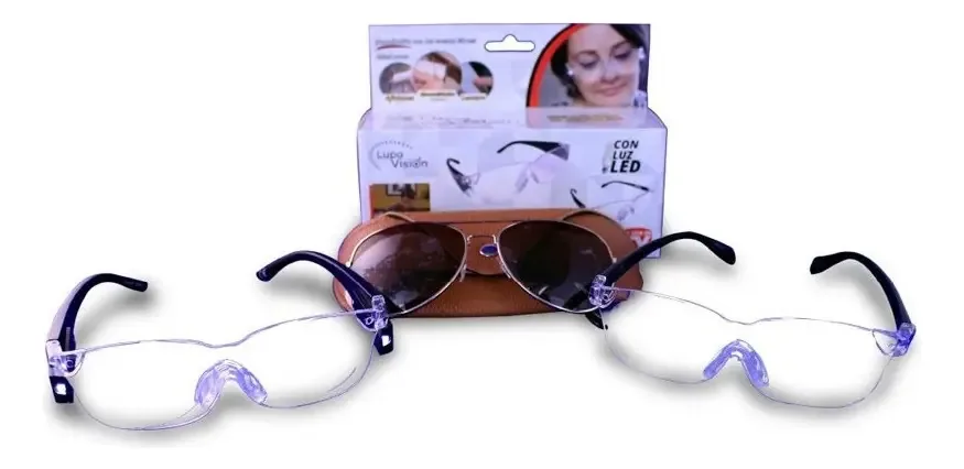 Lupas Vision Set X3 - Lupas projetadas em forma de lentes