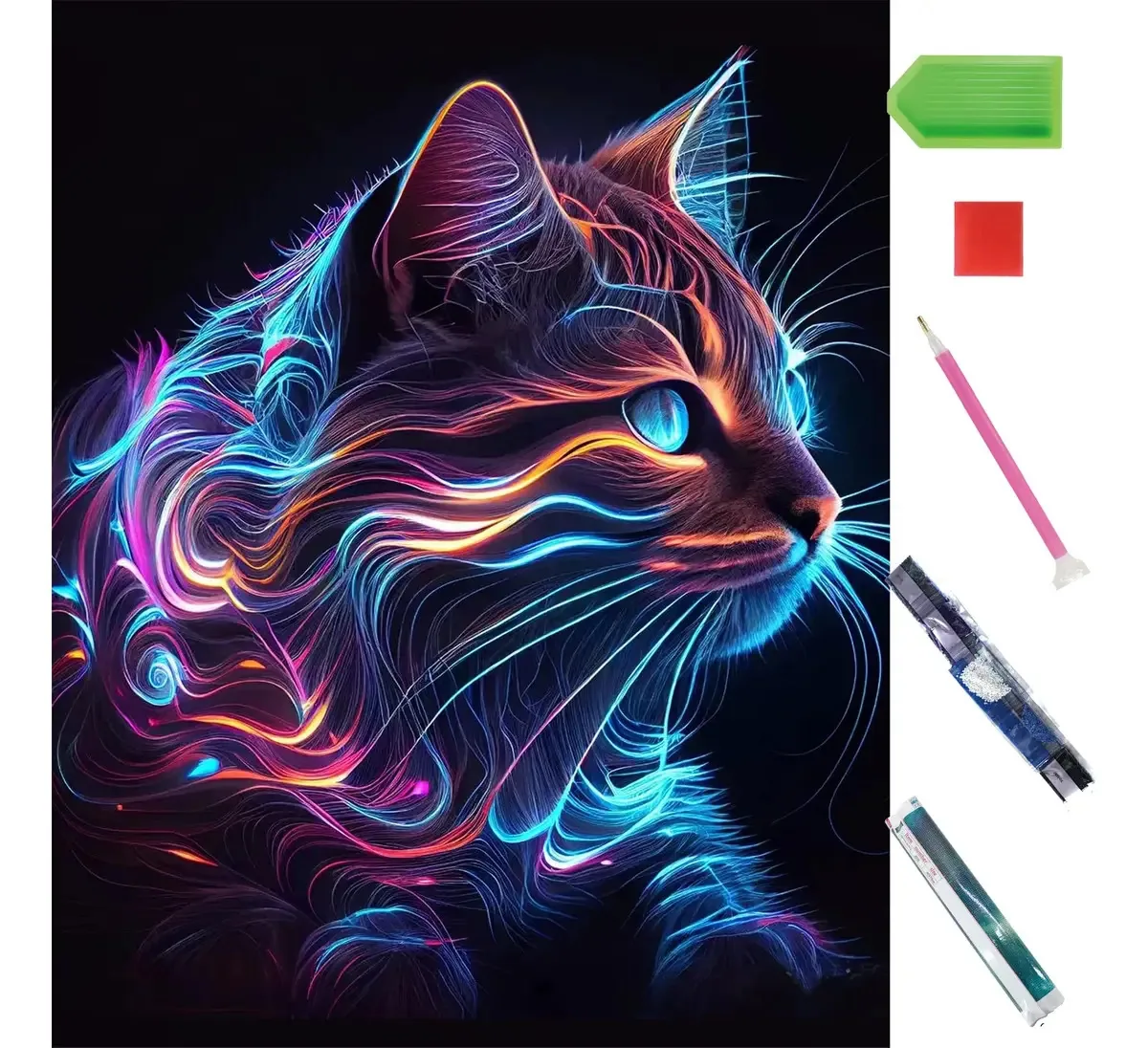 Pinturas decorativas de pintura de diamante com diamantes 5d