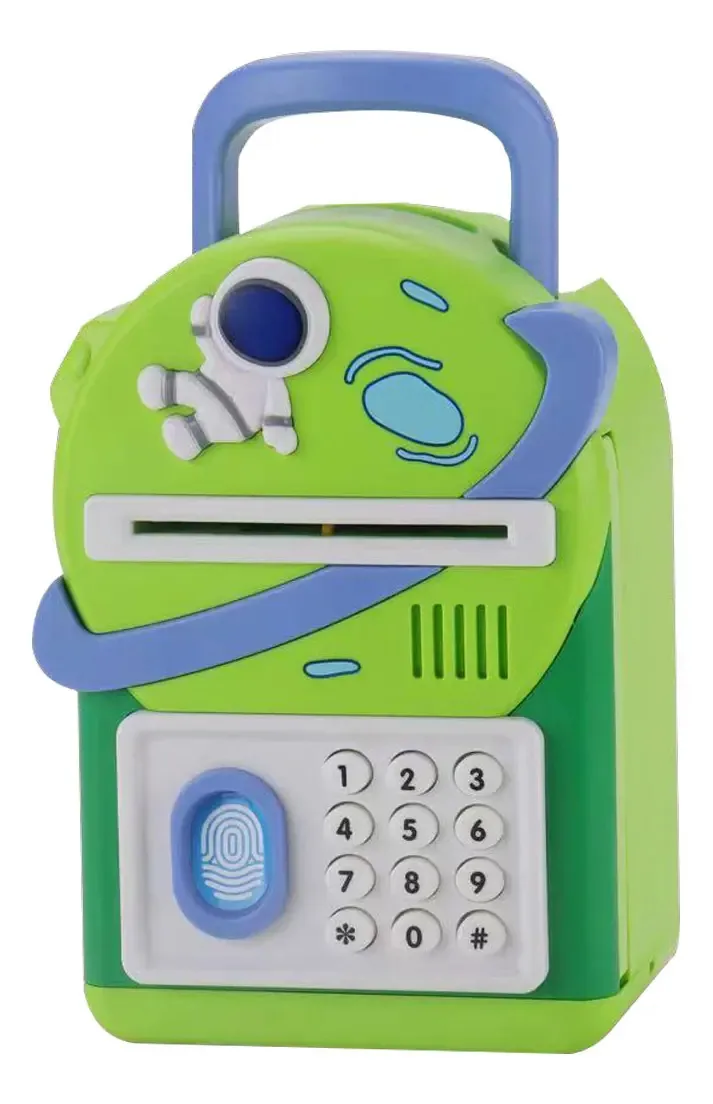 Cofrinho eletrônico para crianças, cofrinhos, cor verde N/a