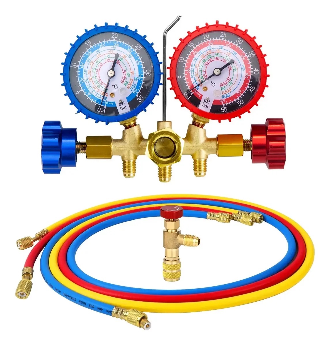 Conjunto de medidores de pressão de resfriamento R410 R32