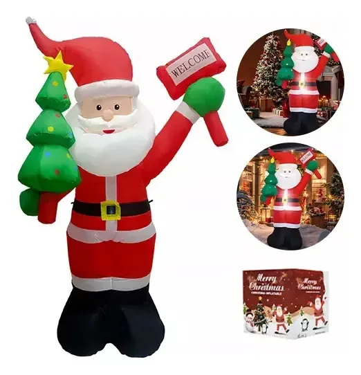 Decoração exterior de Natal inflável de Papai Noel de 6 pés Faijia