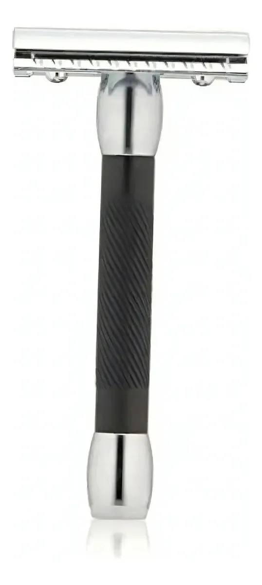 Lâmina de barbear Merkur Double Edge, 1 peça, cor preta
