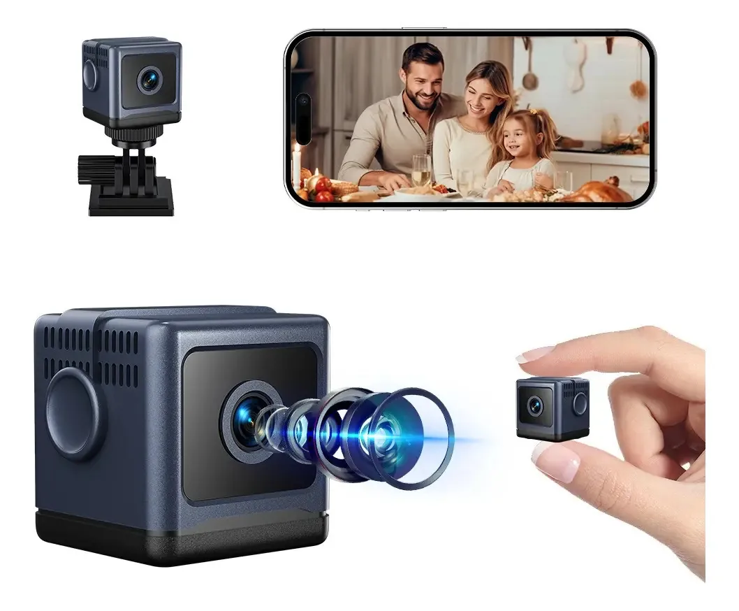 Câmera de segurança AurPai W03 CÂMERAS DE SEGURANÇA com resolução 4K cor azul