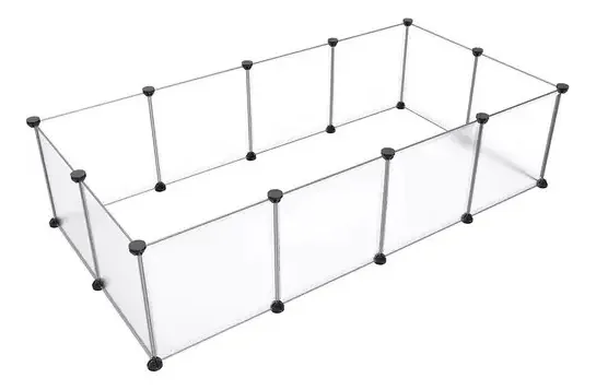 Cercadinho para animais de estimação, cães, gatos, animais pequenos /g005, cor transparente