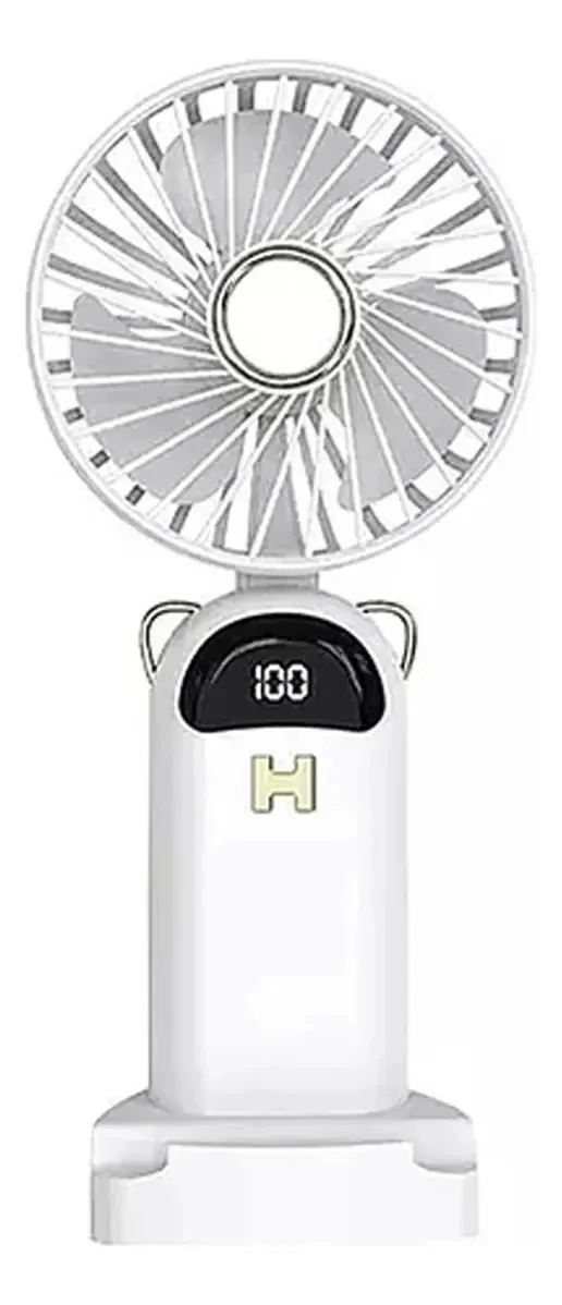 Ventilador recarregável Mini USB branco