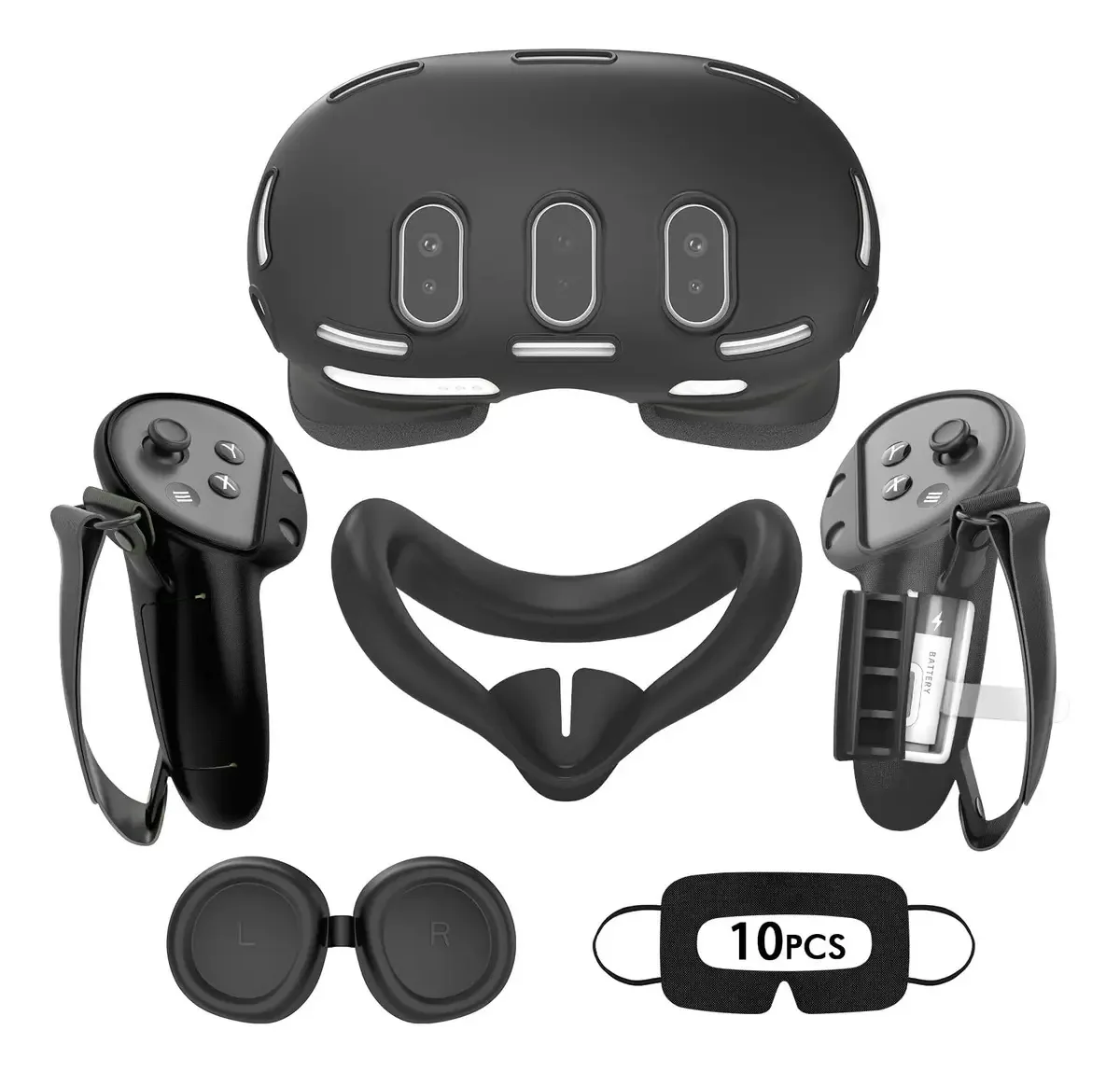 Capa de Silicone Para Meta Quest 3 Acessórios Vr 4 Em 1
