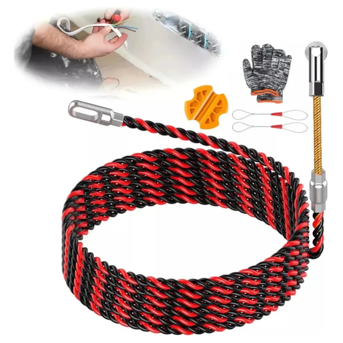 Kit de ferramentas para eletricistas Cable Guide 30m