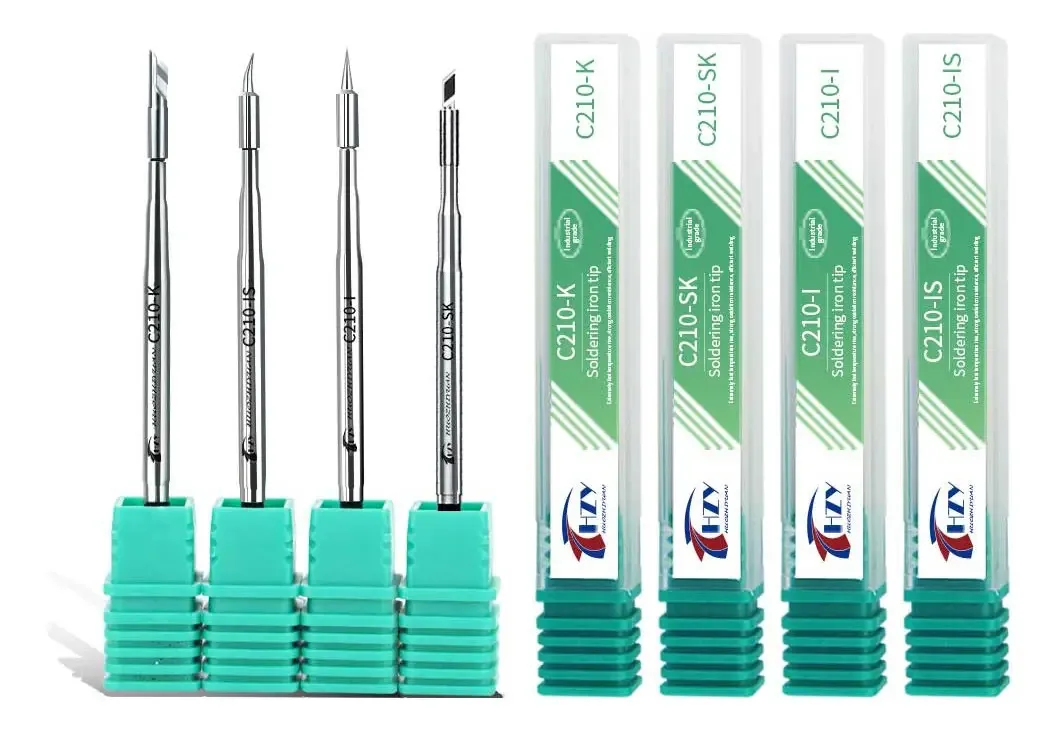 Ferramentas de solda Hzy C210 com pontas de ferro de solda K