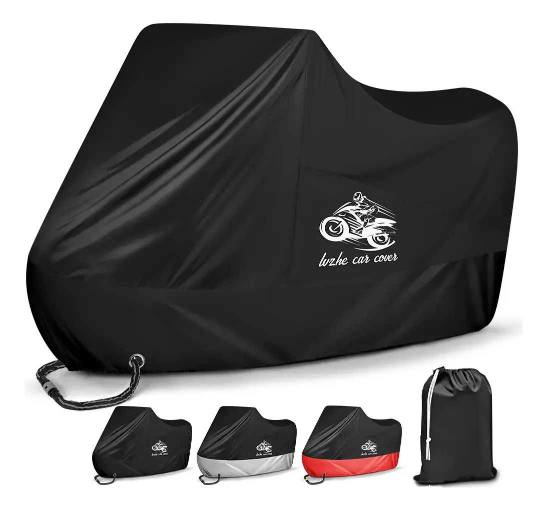 Capa Para Moto Forrada Lmpermeável Térmicasol Chuva Cor Preto-p