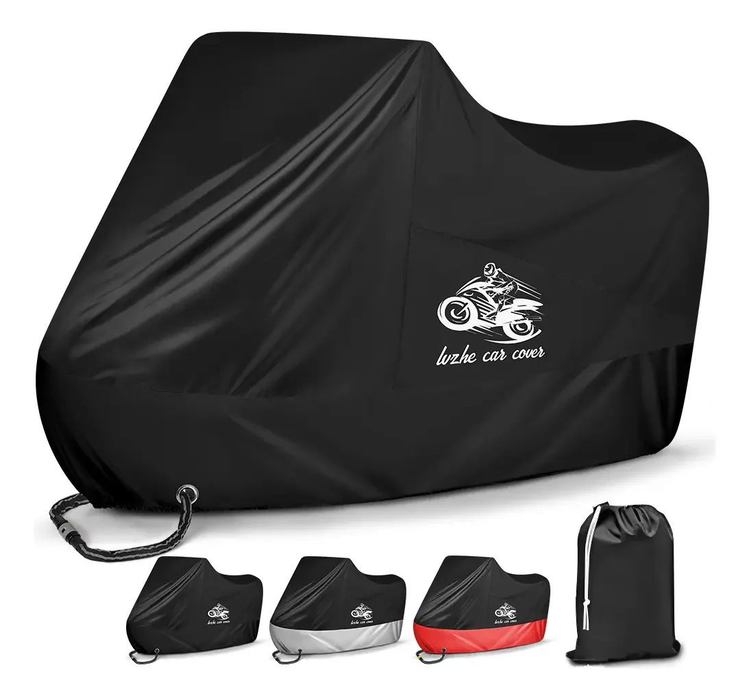 Capa Para Moto Forrada Lmpermeável Térmicasol Chuva Cor Preto-m
