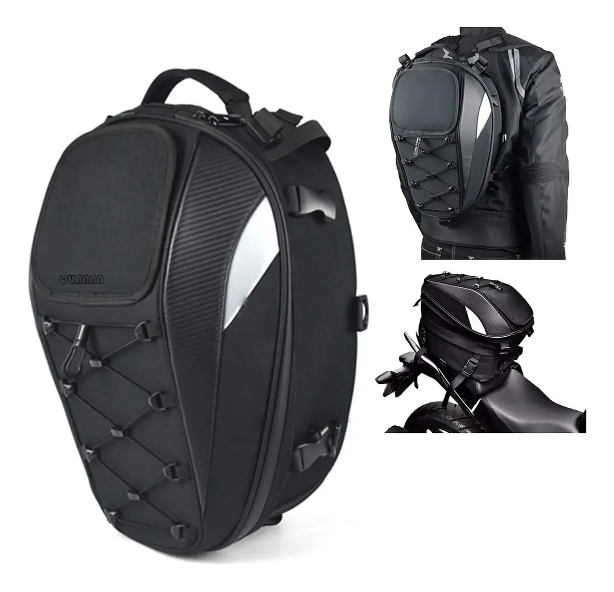 Mochila traseira impermeável para motocicletas esportivas