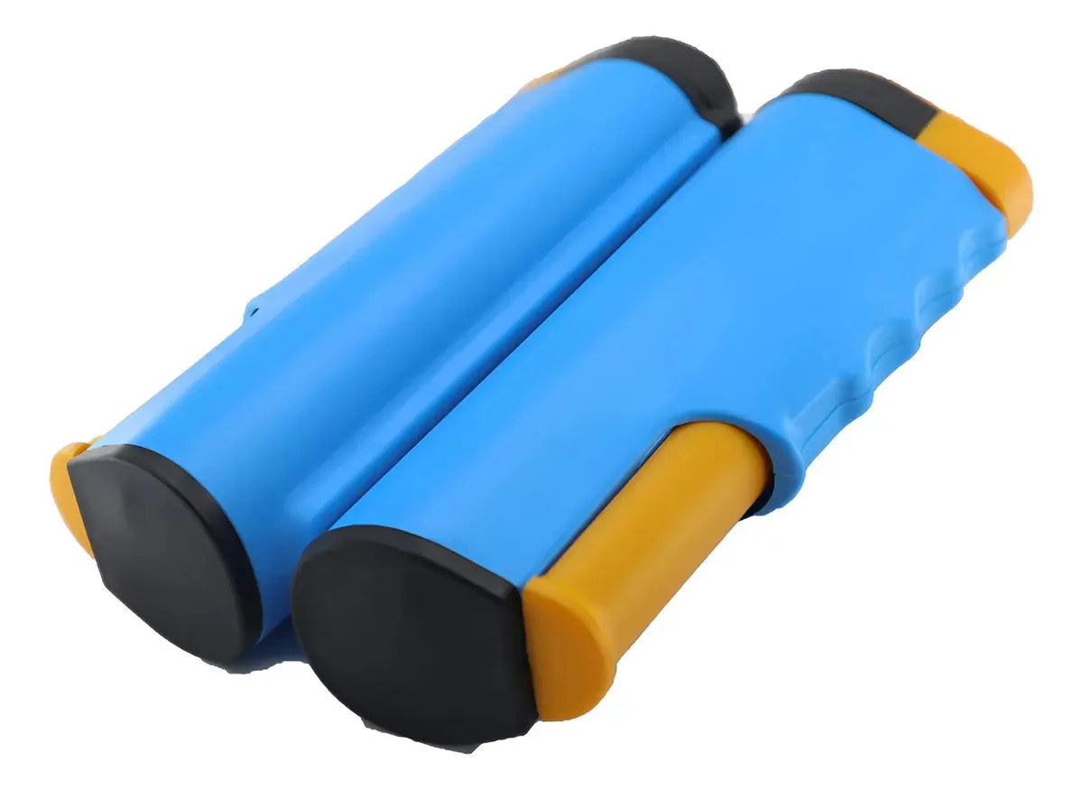 Pingue-pongue portátil com rede retrátil para qualquer cor de mesa azul