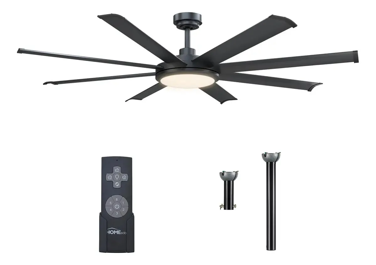 Ventiladores de teto Parrot Uncle com luzes e controle remoto