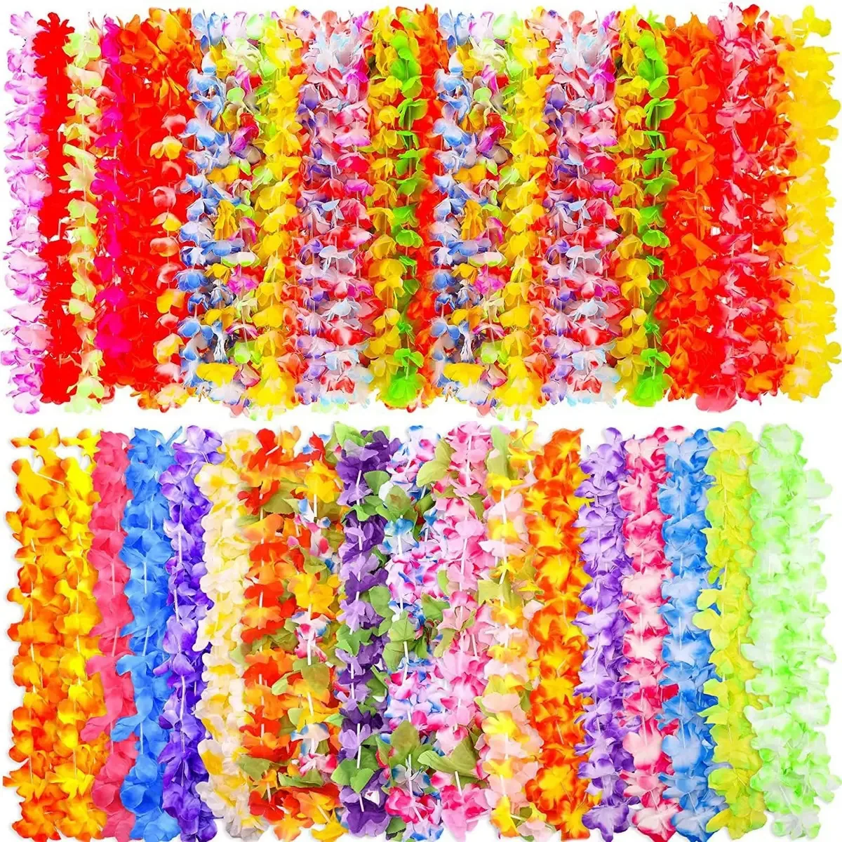 50 colares havaianos, flores, eventos, festas, acessórios para festas