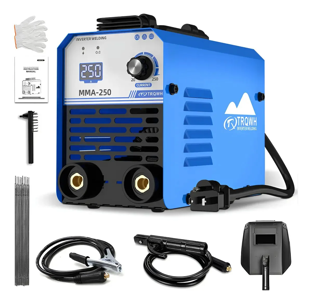 Máquina de solda inversora portátil Máquina de solda com acessório azul