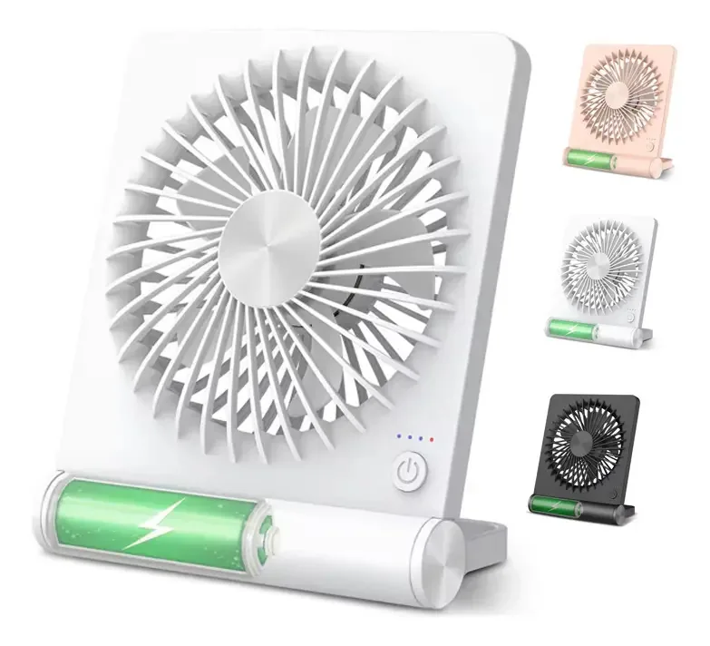 Ventilador USB, mini ventilador portátil, cor branca