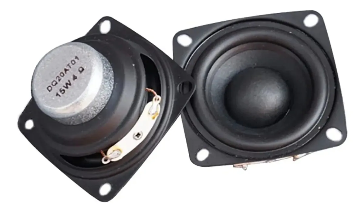 Alto-falante portátil Unniq, 2 peças, 2 polegadas, barra de som, 4 ohm, 8 ohms, 15 w, alto-falantes externos DIY, alto-falante Hifi Boombox Home Theater 5.1, alto-falante de estante (cor: 4 ohm)