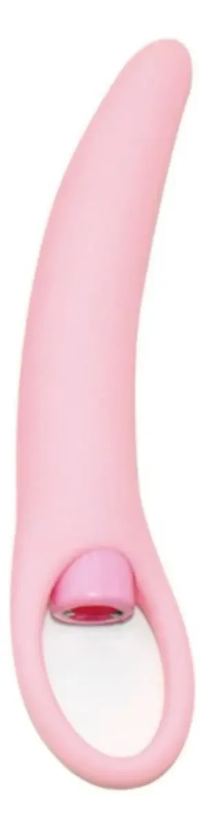 Dilatador vaginal vibratório, terapia sexual média, rosa