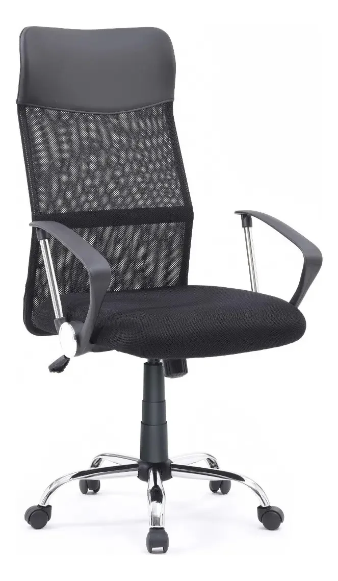 Cadeira executiva Cadeira de mesa de escritório com encosto alto, cor de escritório: preto
