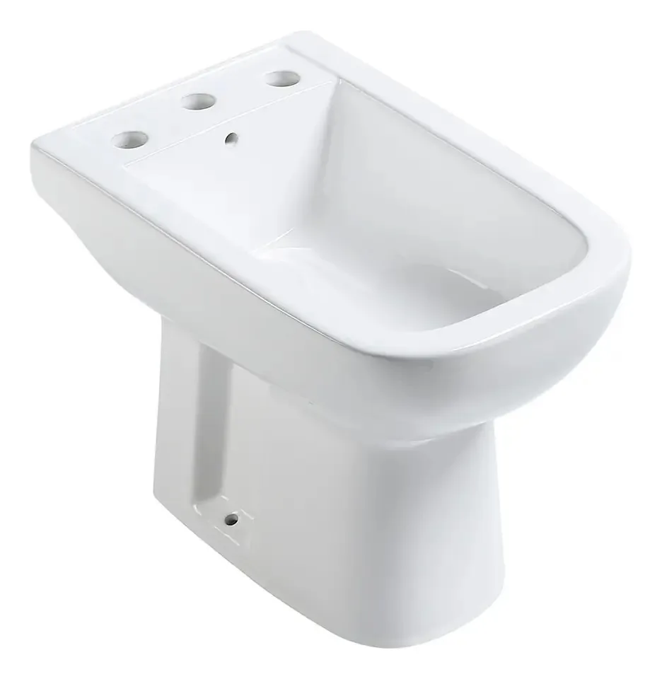 Banheiro Piave Gloa Slab com 3 furos branco