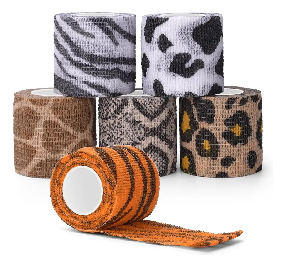 Bandagens autoadesivas de 6 x 5 cm, bandagem esportiva coesa