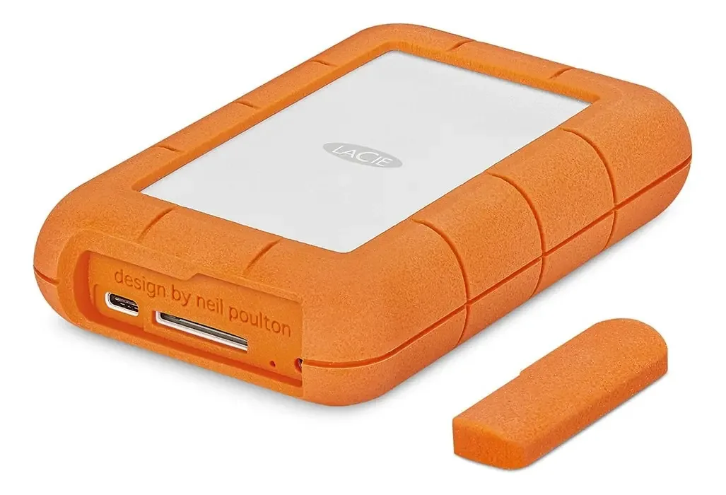 Hd Externo Lacie Rugged Raid Pro 4tb Cor Laranja-escuro