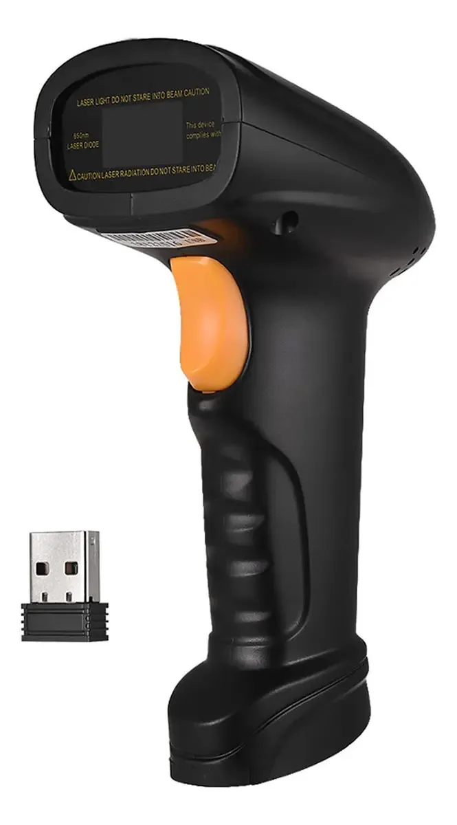 Scanner De Código De Barras Sem Fio 2-em-1 2.4g E Scanner De Código De Barras USB Com Fio Leitor De Scanner De Código De Barras 1d Armazenamento De Até 120,000 Códigos