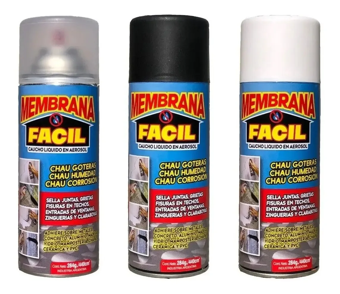 Selante incolor de membrana de borracha em aerossol Easy Drips