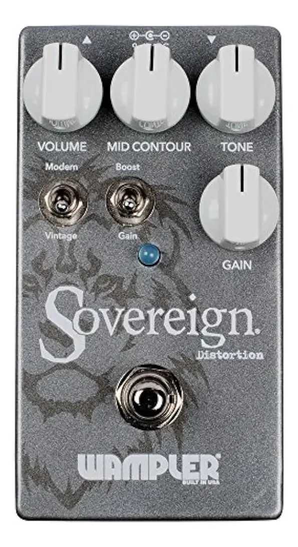 Pedal de efeitos de guitarra Wampler Sovereig com distorção
