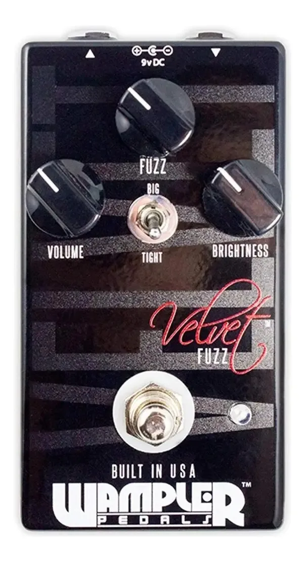Pedal Fuzz Wampler Velvet para Guitarra Elétrica Análogo 9V