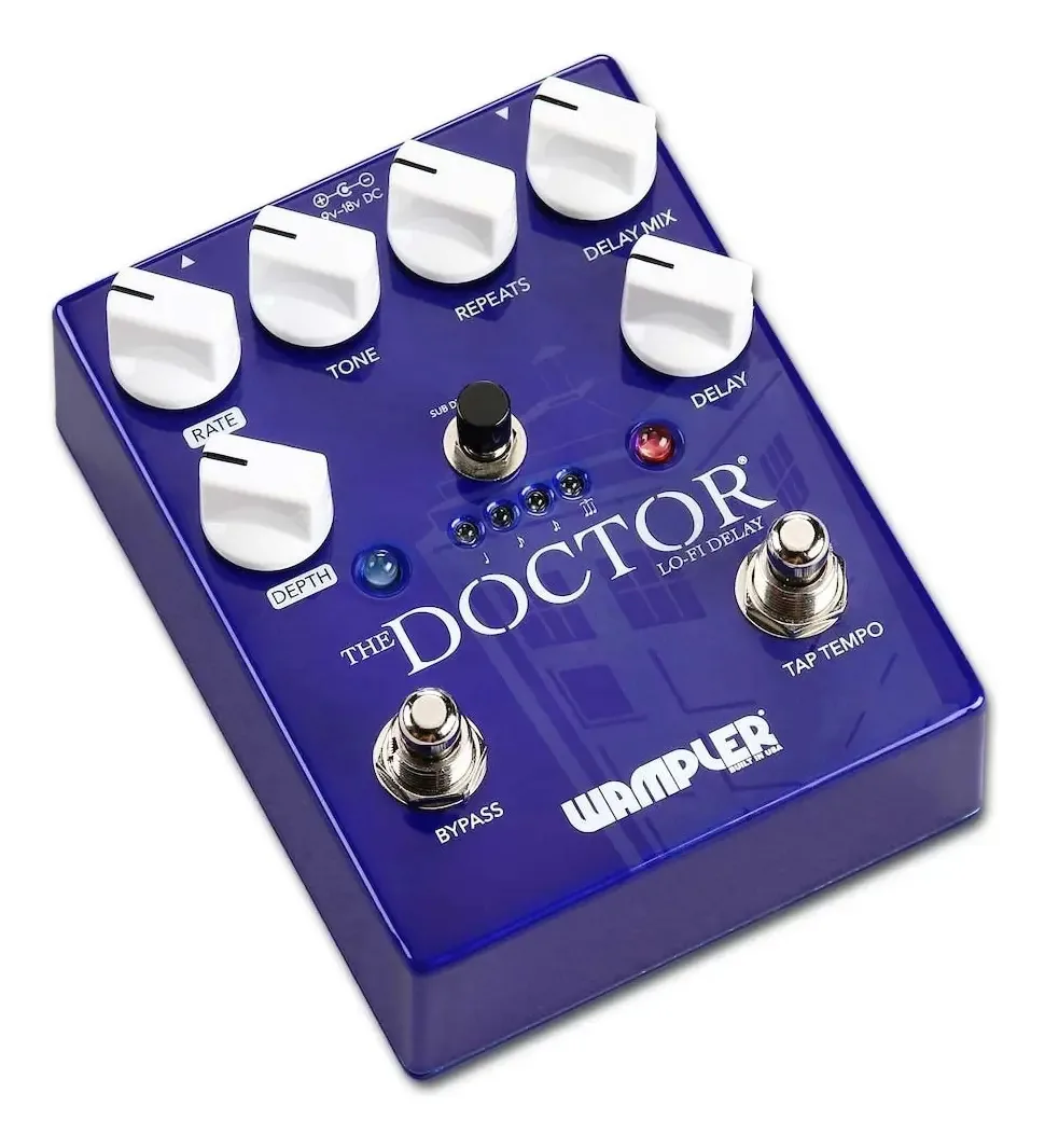 Wampler The Doctor Pedal Delay para guitarra violeta