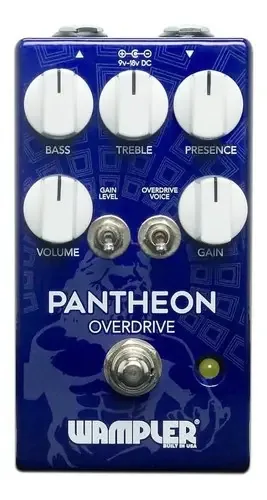 Pedal Overdrive Wampler Pantheon Para Guitarra 9V Análogo