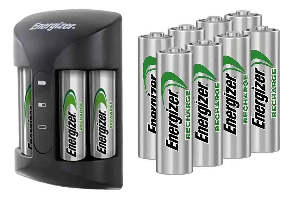 Carregador de bateria Energizer Aa e Aaa 2000mah