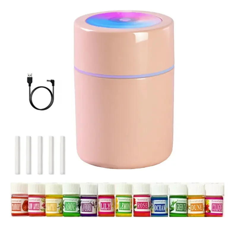 Umidificador difusor de aroma de aromaterapia Aromaterapia para Auto Home Color Pink Nouveau