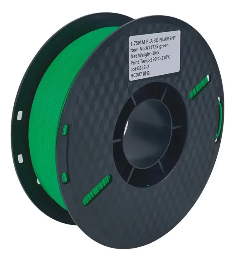 Filamento Pla FIL3D-N 1.75mm Impressão 3D Impressão Dimensional de Precisão Cor Verde