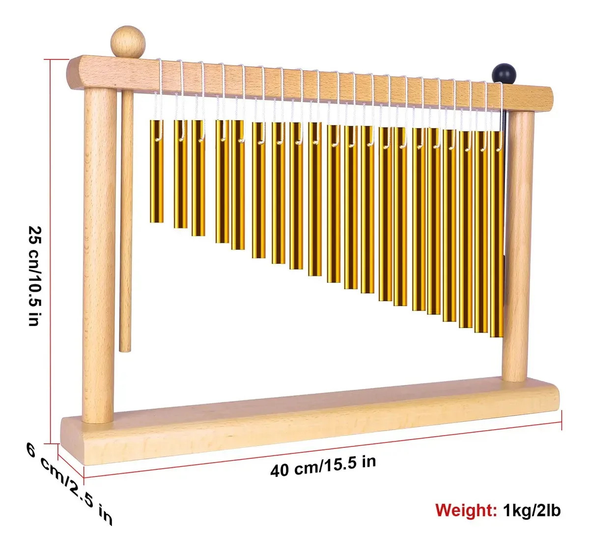 Aklot Sound Healing Chimes, instrumento médio