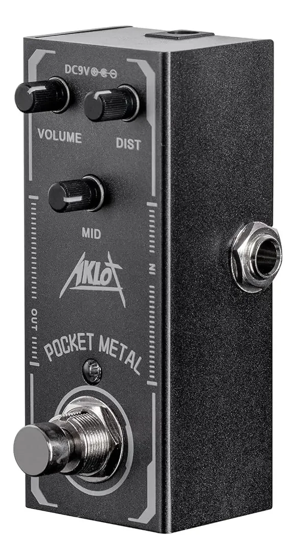 Pedal de guitarra de metal de bolso, pedais Aklot Efe